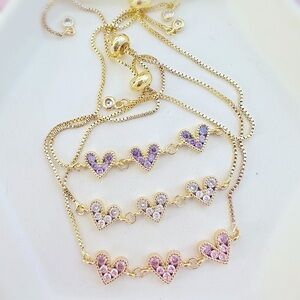 Preppy Mini Hearts Adjustable Bracelet 💕